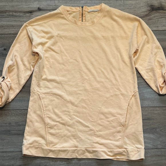 Soft Surroundings On The Go Pullover Sweater SZ Small Marigold Orange Sweatshirt - Picture 2 of 10